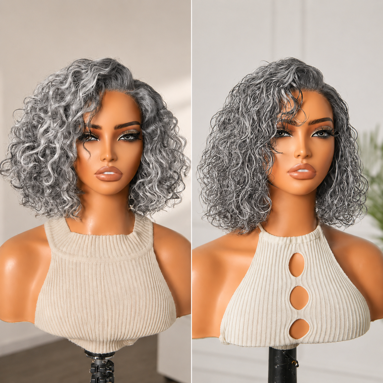 ✨Ready-to-Go Glueless Curly Bob Wig