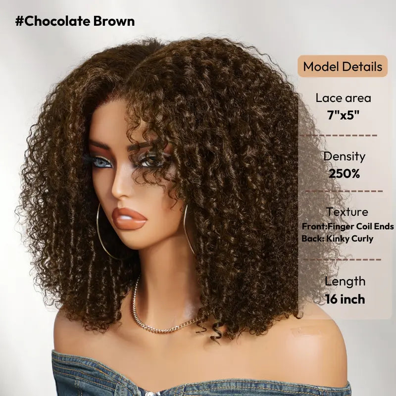 💥 Summer Clearance Event — Limited Stock Available  🔥250% Density Fluffy Afro Kinky Curly Glueless Wig