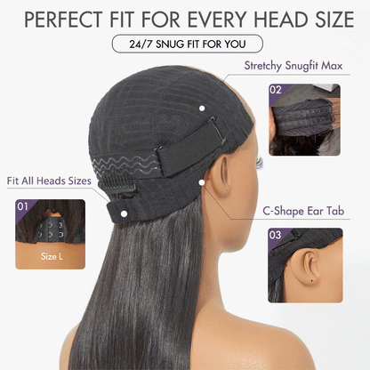 ✨ Glueless Short Layered 5x5 Closure Pre-Cut Lace Wig