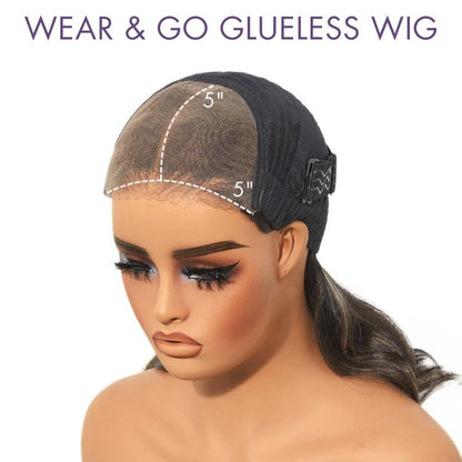 ✨ Glueless Short Layered 5x5 Closure Pre-Cut Lace Wig