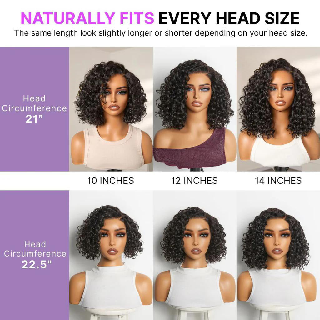 ✨Ready-to-Go Glueless Curly Bob Wig