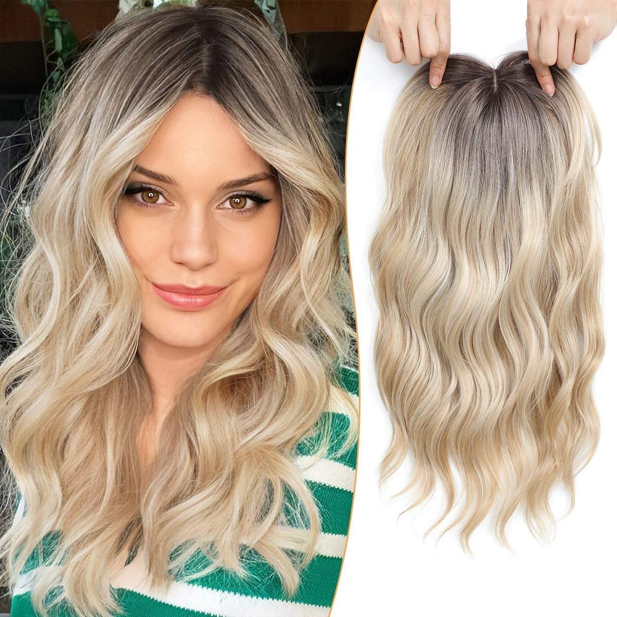 🌷Final Hours –🌷2026 New Lightweight & Breathable Wavy Hair Topper