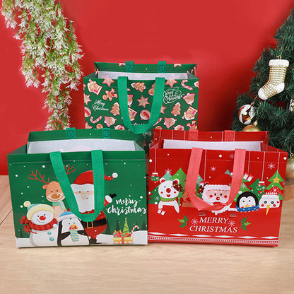 ♻️[Best Gift For Kids] ♻️🎁Halloween & Christmas Non-Woven Candy Tote Bag🎁