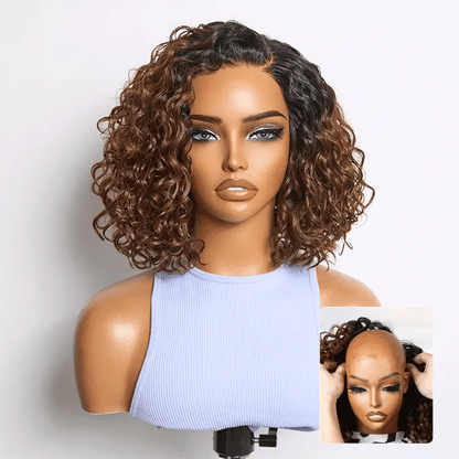 ✨Ready-to-Go Glueless Curly Bob Wig