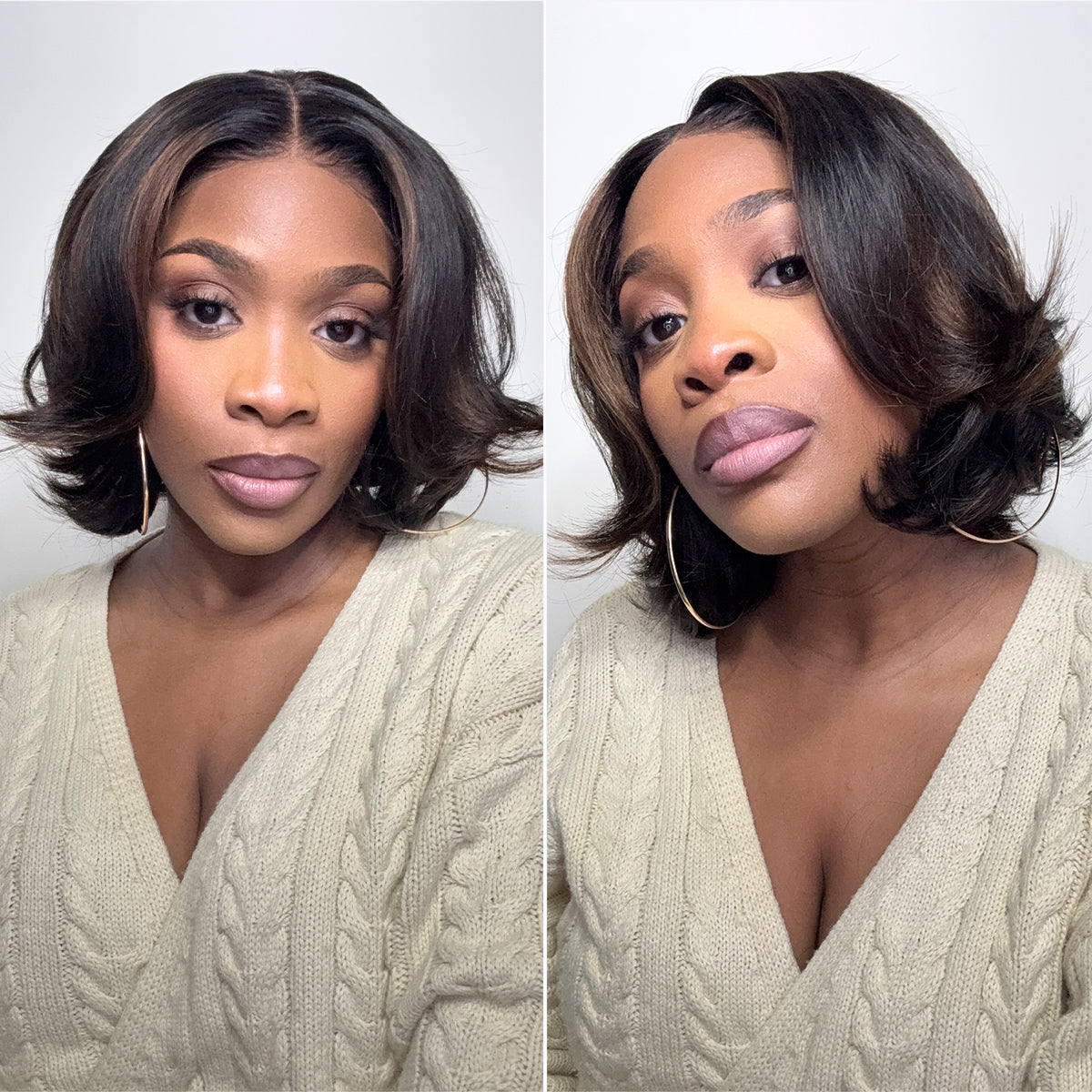 ✨ Glueless Short Layered 5x5 Closure Pre-Cut Lace Wig