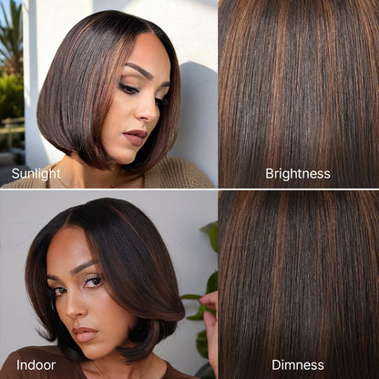 ✨ Glueless Short Layered 5x5 Closure Pre-Cut Lace Wig