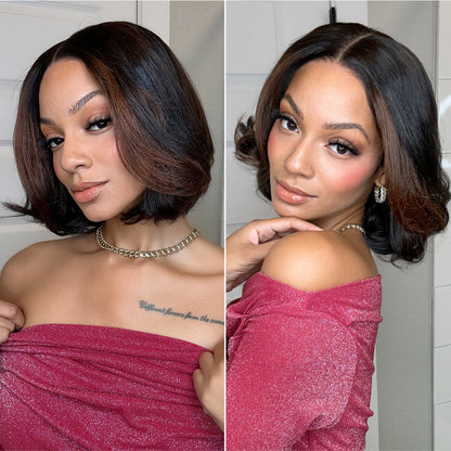 ✨ Glueless Short Layered 5x5 Closure Pre-Cut Lace Wig
