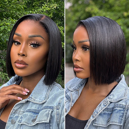 ✨ Glueless Short Layered 5x5 Closure Pre-Cut Lace Wig