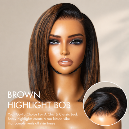 ✨ Glueless Short Layered 5x5 Closure Pre-Cut Lace Wig