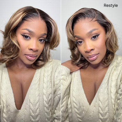 ✨ Glueless Short Layered 5x5 Closure Pre-Cut Lace Wig