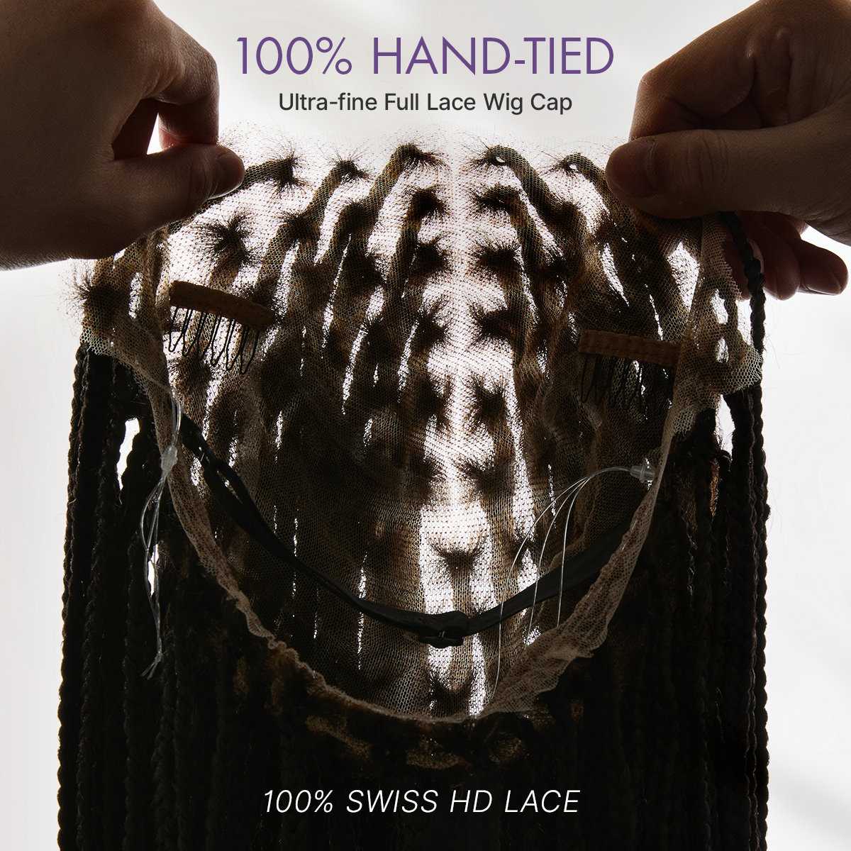 💖Real Scalp Knotless Braided Wig – Lightweight Fit-
