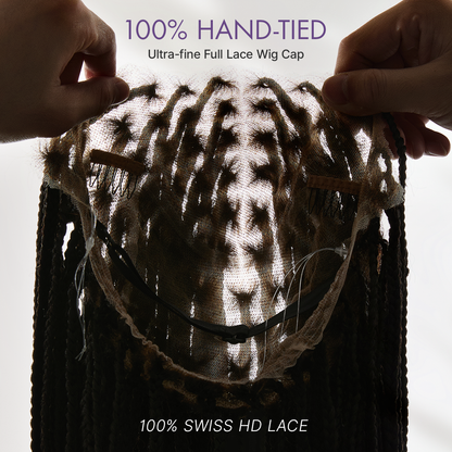 💖Real Scalp Knotless Braided Wig – Lightweight Fit-