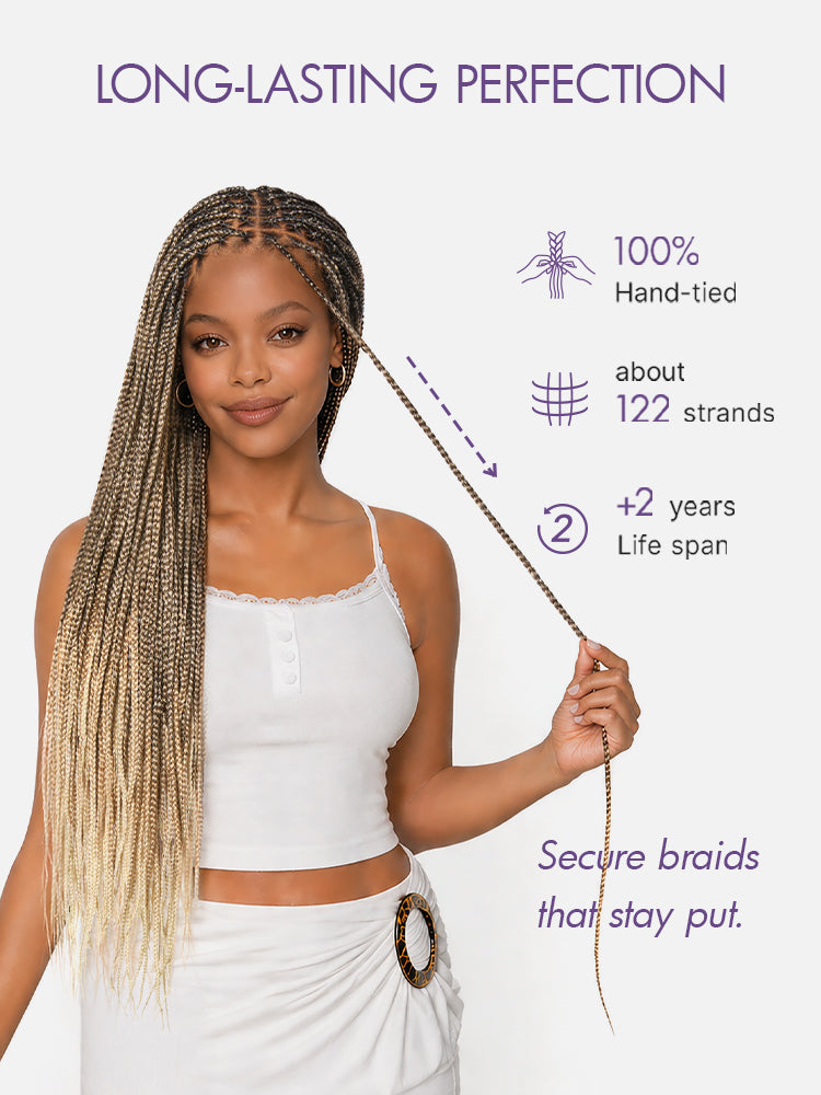 🔥Last Day: 73% Off🔥 Salon Braids HD Lace Knotless Wig ✨