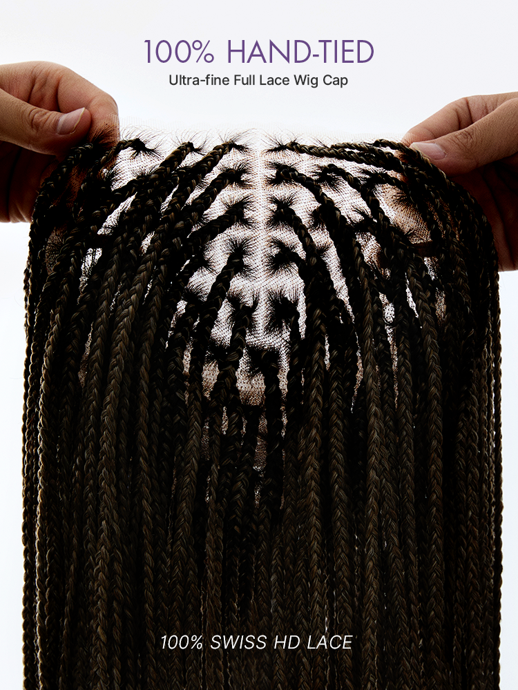 🔥Last Day: 73% Off🔥 Salon Braids HD Lace Knotless Wig ✨