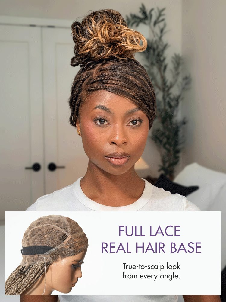 🔥Last Day: 58% Off🔥 Salon Braids HD Lace Knotless Wig ✨