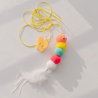 Cat Toys Simulated Cute Toys Funny Self-hey Interactive Toy Rope Grabbing Mouse Telescopic Hanging Cat Pet Supplies