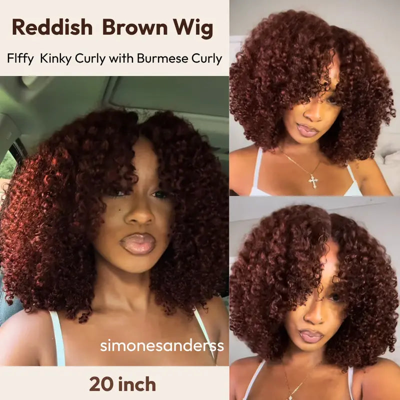 💥 Summer Clearance Event — Limited Stock Available  🔥250% Density Fluffy Afro Kinky Curly Glueless Wig