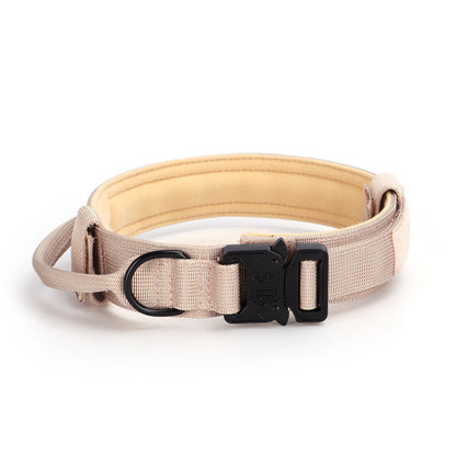 Tactical Dogs Collar Traction Rope Adjustable Military Pets Collars German Shepherd Training Medium Large Dog Pet Accessories