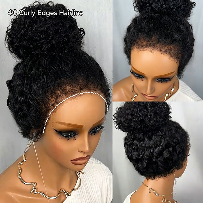 Glueless Yaki Straight Short Bob Wig - 7x5 HD Lace