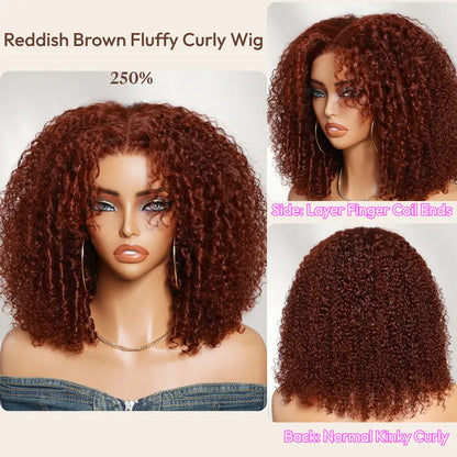 💥 Summer Clearance Event — Limited Stock Available  🔥250% Density Fluffy Afro Kinky Curly Glueless Wig