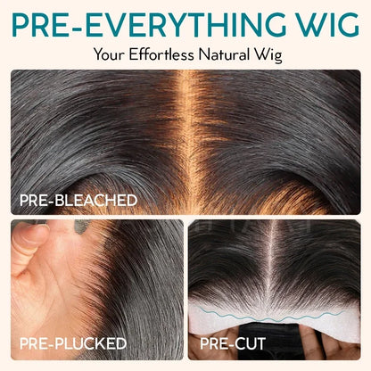 Boho Braids Water Wave Glueless 6x4.5 Closure Lace with Braided Top Human Hair Wig Pre-Cut Lace