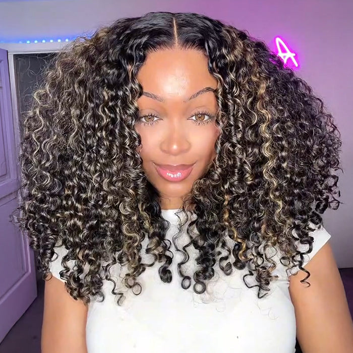 🔥 Limited-Time Sale | 4C Curly Edges Glueless Human Hair Wig – 220% Density