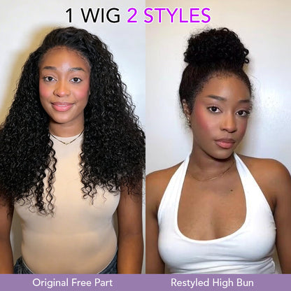 🔥 Limited-Time Sale | 4C Curly Edges Glueless Human Hair Wig – 220% Density