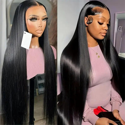 Final Hours – Up to 79% Off🌷💥Straight HD Transparent Lace Front Wigs Human Hair