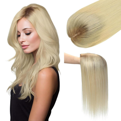 ☀️ Hot Weather? Try This Breathable Hair Solution-Natural-Looking Hair Topper for Women