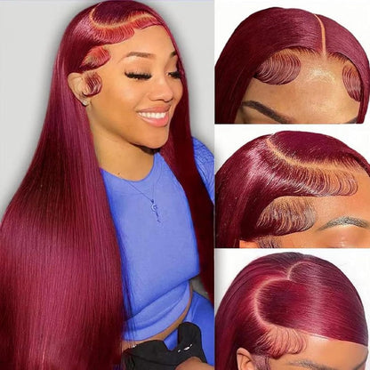 Final Hours – Up to 79% Off🌷💥Straight HD Transparent Lace Front Wigs Human Hair