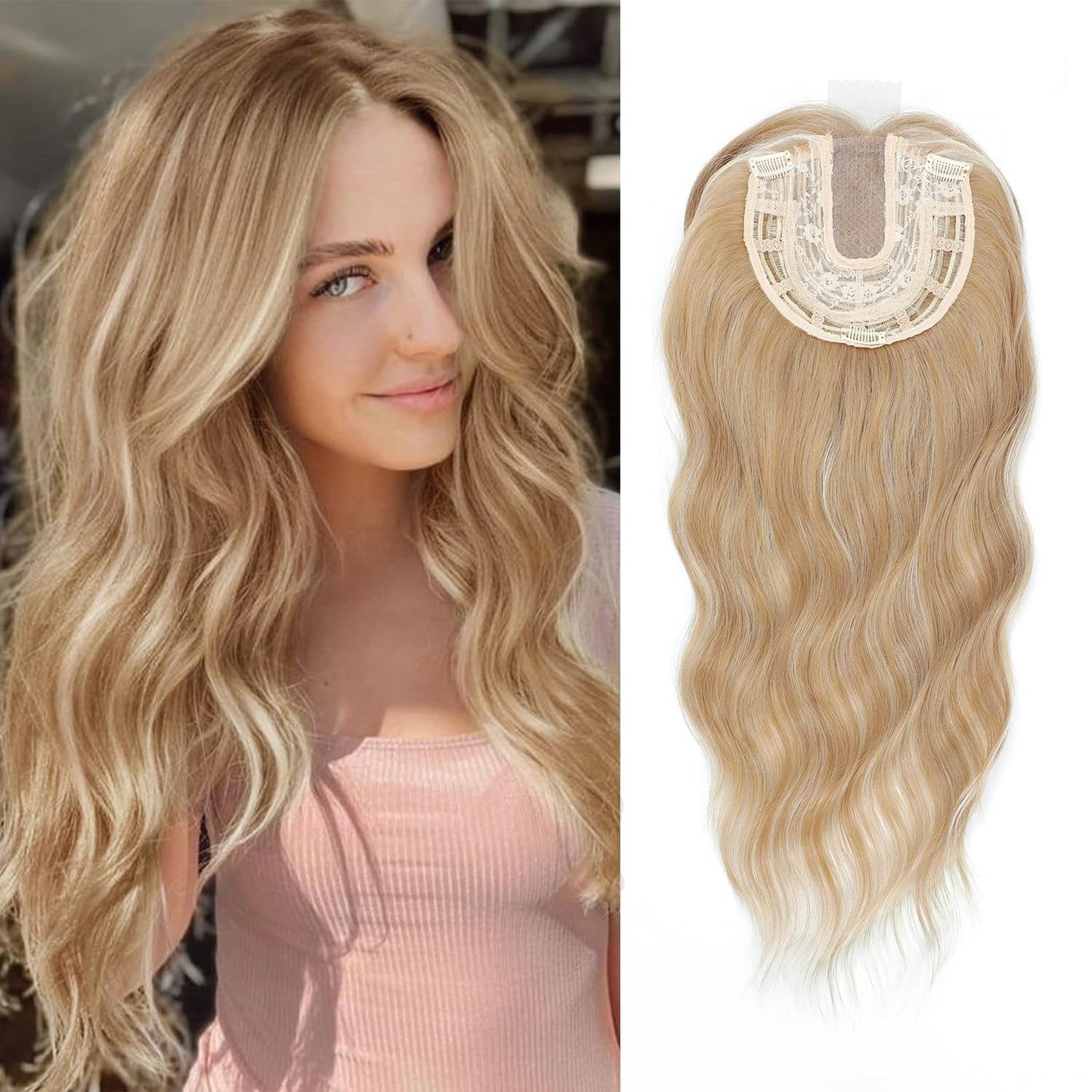 🌷Final Hours –🌷2026 New Lightweight & Breathable Wavy Hair Topper