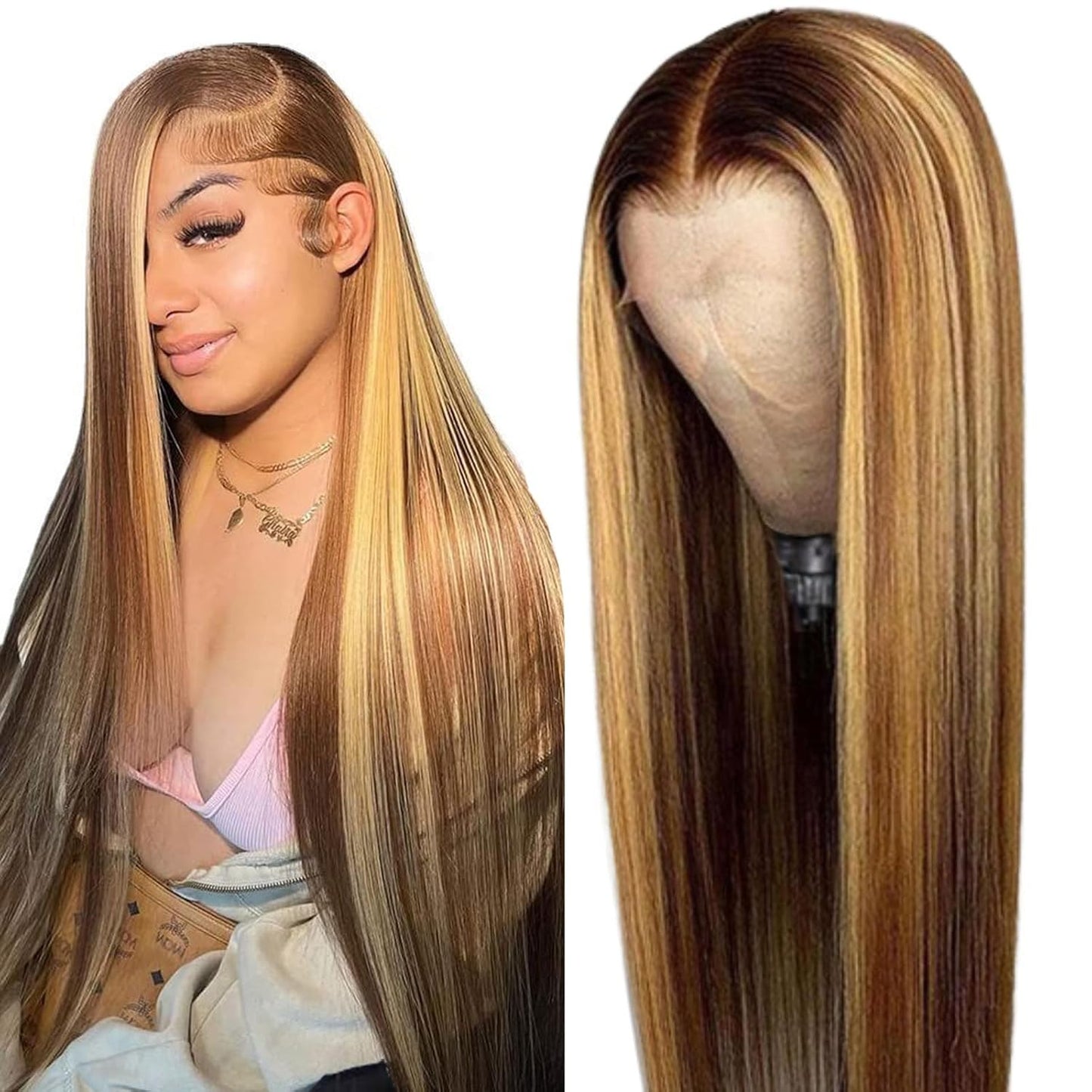 Final Hours – Up to 79% Off🌷💥Straight HD Transparent Lace Front Wigs Human Hair