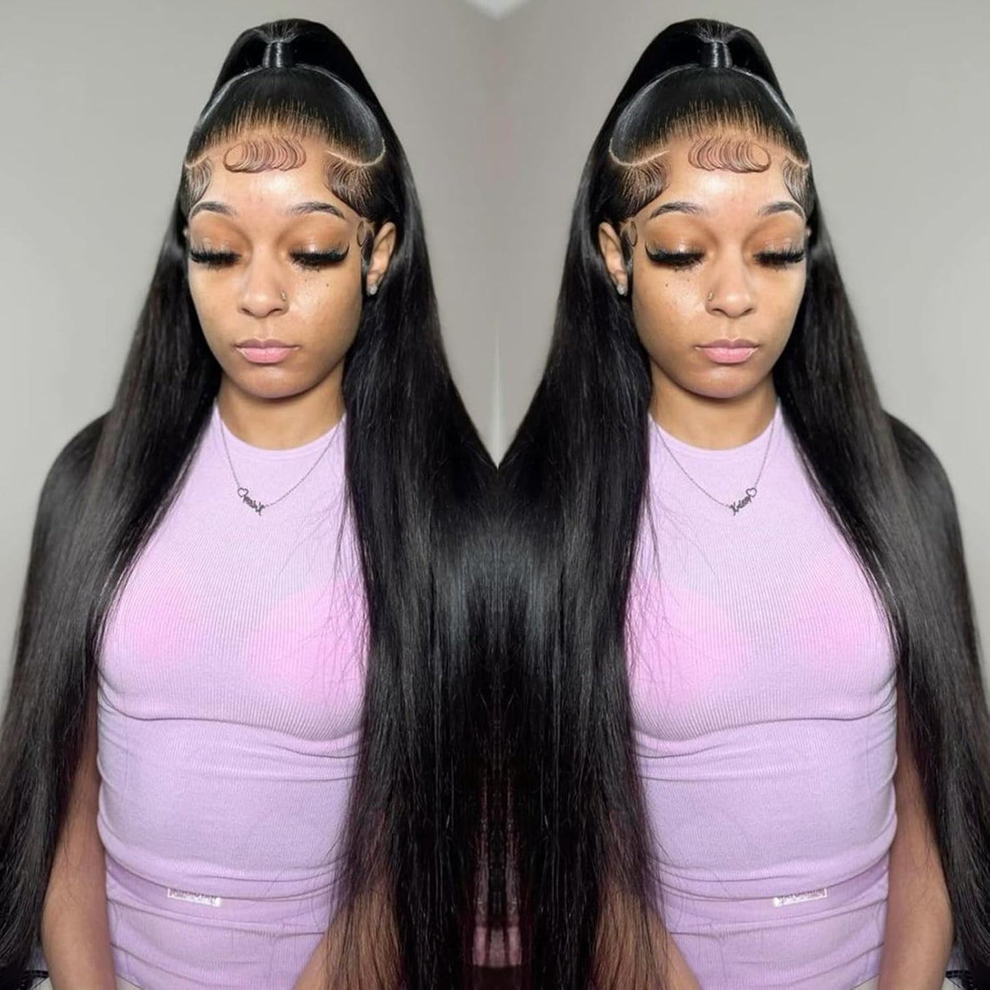 Final Hours – Up to 79% Off🌷💥Straight HD Transparent Lace Front Wigs Human Hair