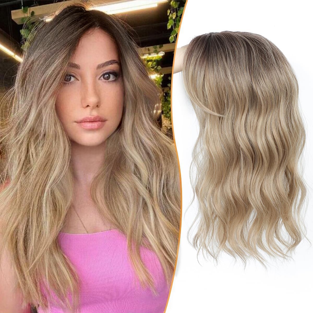 🌷Final Hours –🌷2026 New Lightweight & Breathable Wavy Hair Topper