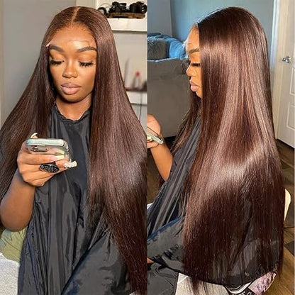 Final Hours – Up to 79% Off🌷💥Straight HD Transparent Lace Front Wigs Human Hair