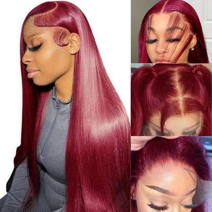 Final Hours – Up to 79% Off🌷💥Straight HD Transparent Lace Front Wigs Human Hair