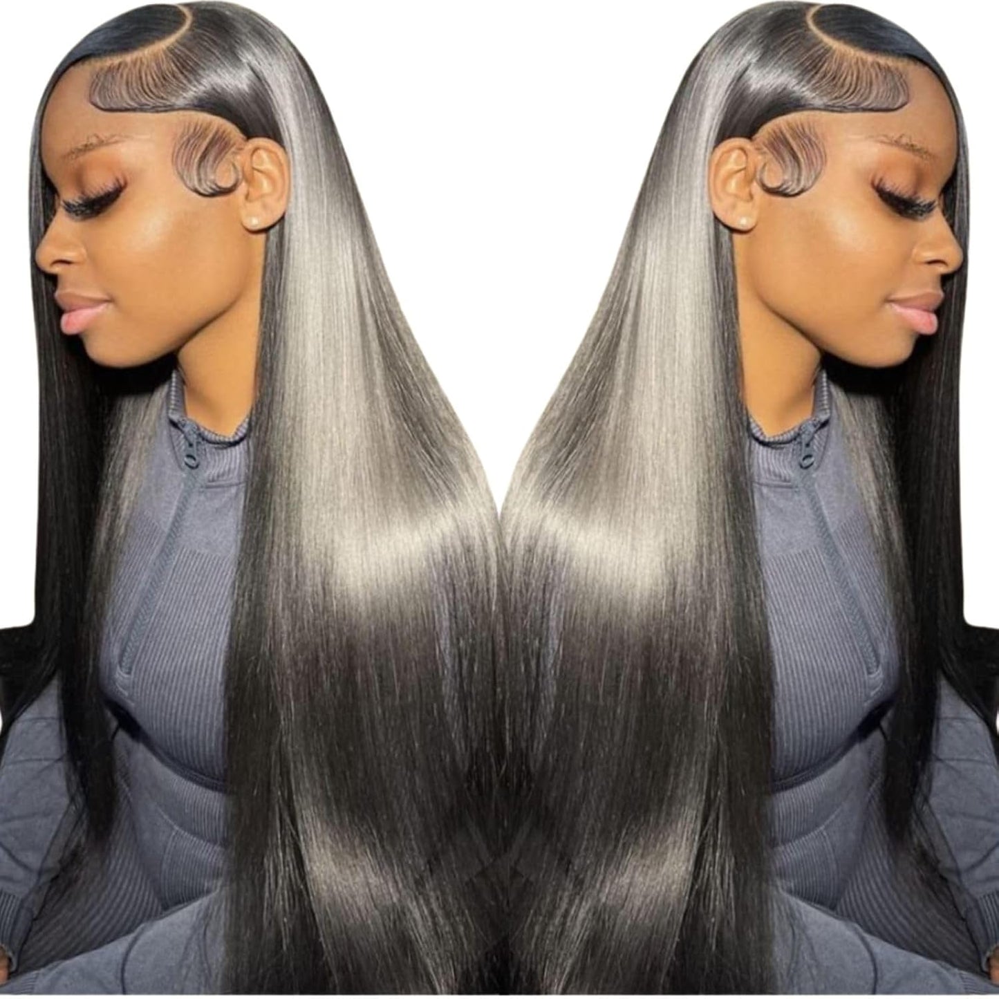 Final Hours – Up to 79% Off🌷💥Straight HD Transparent Lace Front Wigs Human Hair