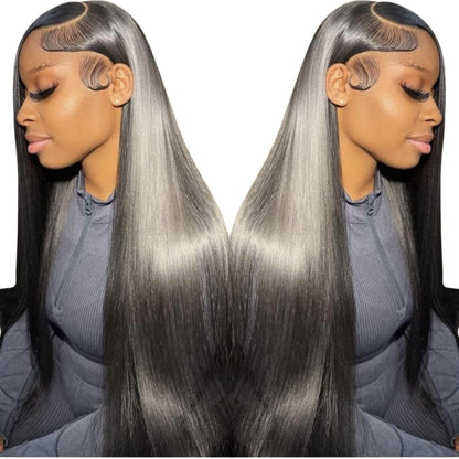 Final Hours – Up to 79% Off🌷💥Straight HD Transparent Lace Front Wigs Human Hair