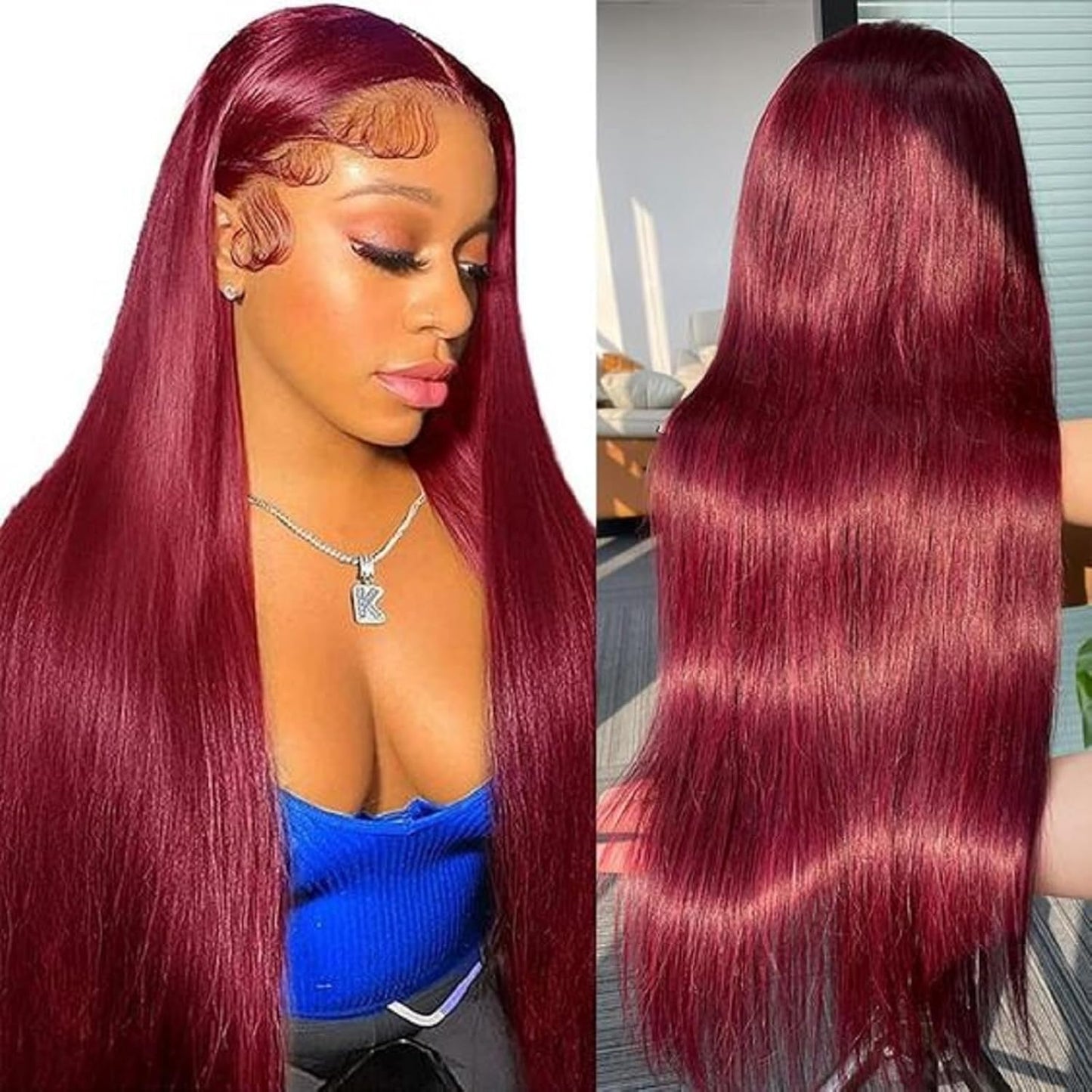 Final Hours – Up to 79% Off🌷💥Straight HD Transparent Lace Front Wigs Human Hair