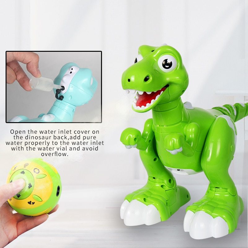 RC Dinosaur Intelligent Electronic Spray Music Dance 2-Colors Remote Control Dragon Animal Robots Child’s Toys For Kids Gift