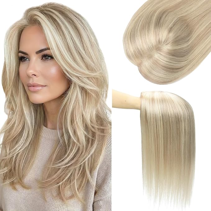 ☀️ Hot Weather? Try This Breathable Hair Solution-Natural-Looking Hair Topper for Women