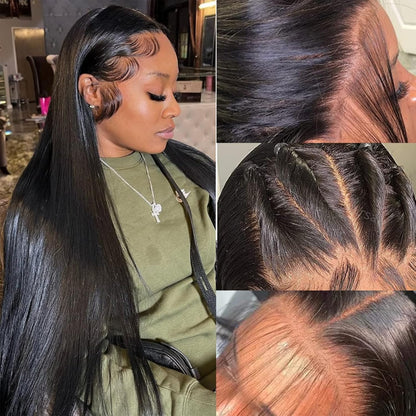 Final Hours – Up to 79% Off🌷💥Straight HD Transparent Lace Front Wigs Human Hair