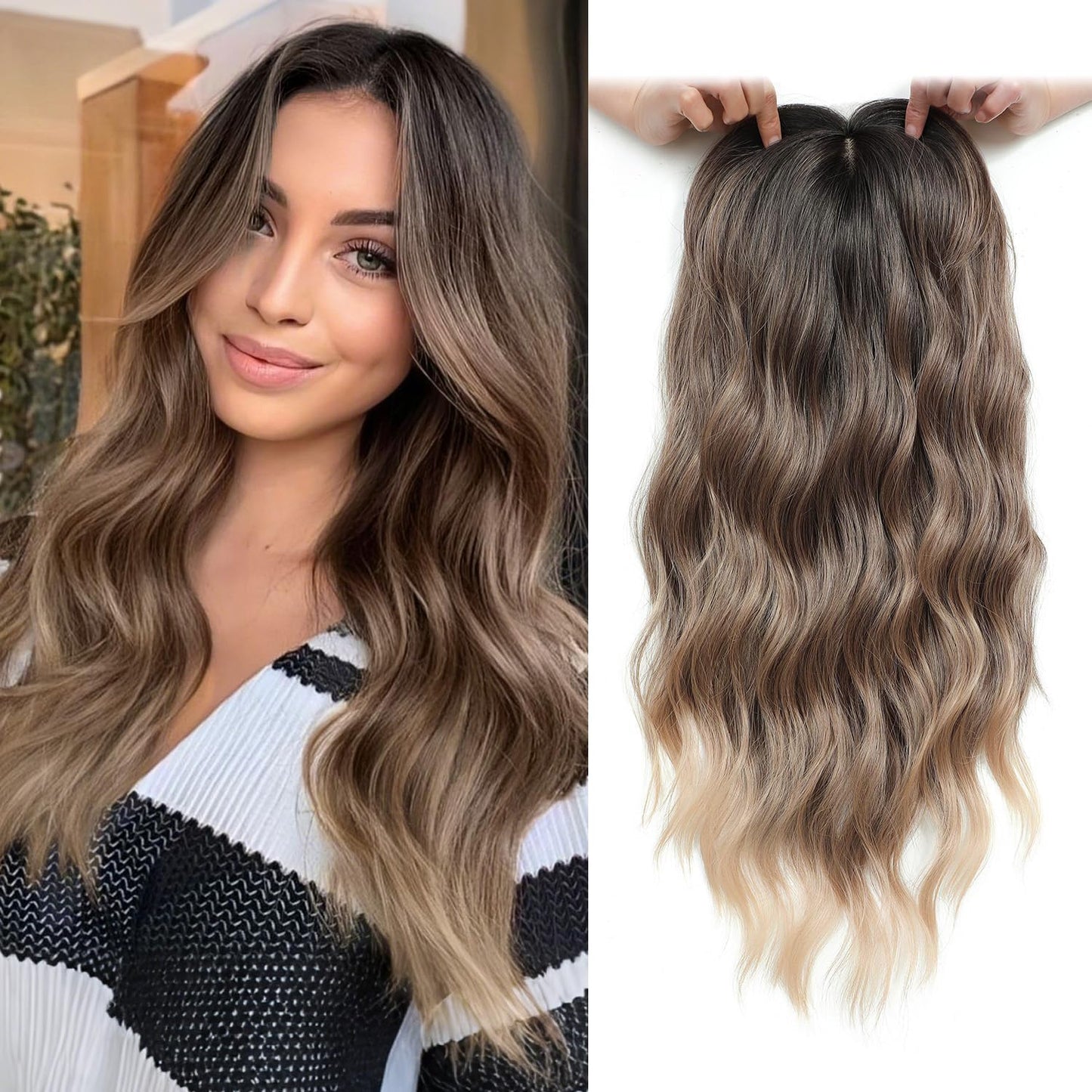 🌷Final Hours –🌷2026 New Lightweight & Breathable Wavy Hair Topper