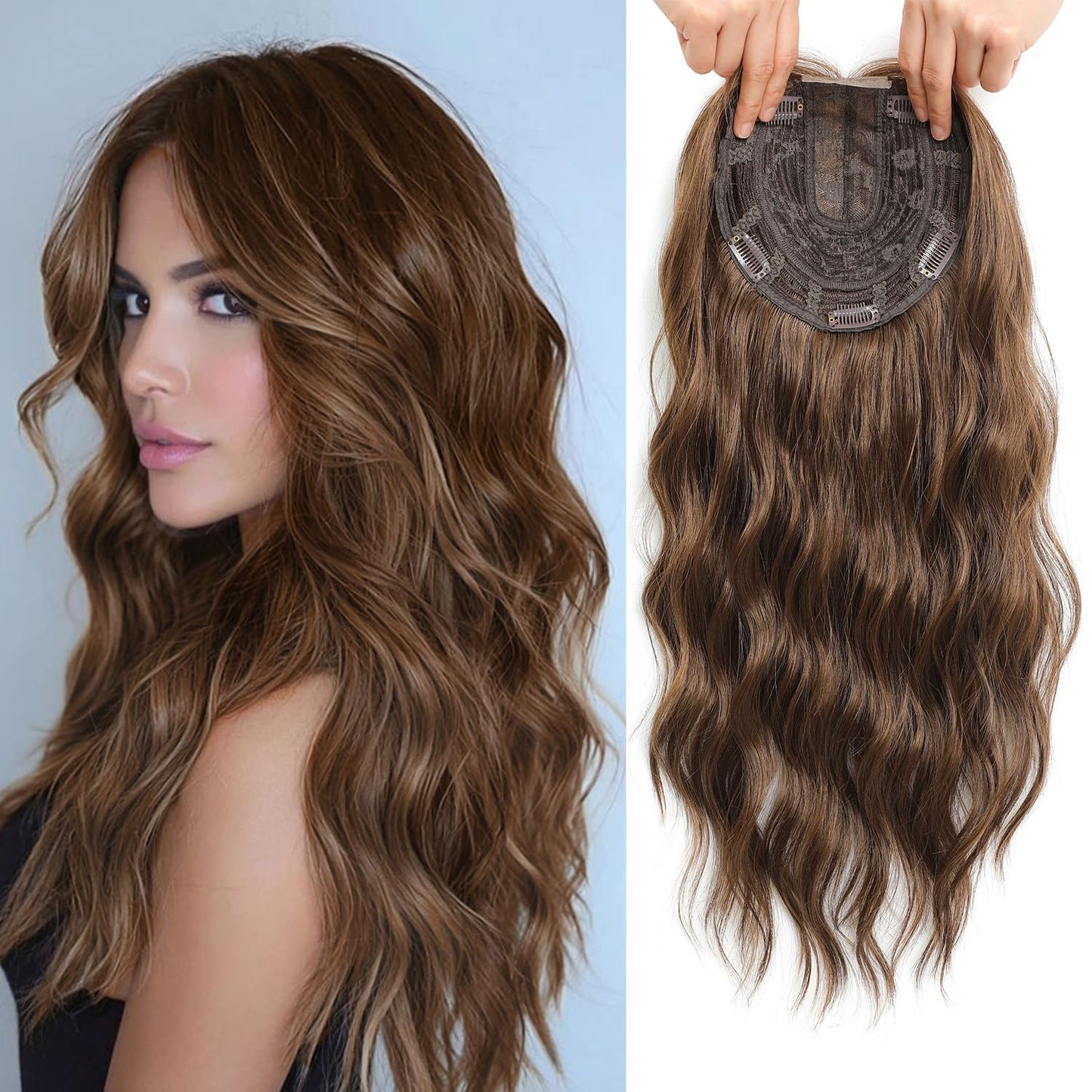🌷Final Hours –🌷2026 New Lightweight & Breathable Wavy Hair Topper