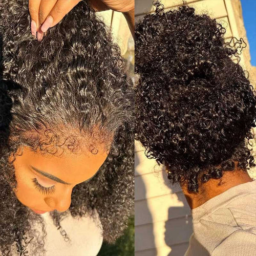 Glueless Yaki Straight Short Bob Wig - 7x5 HD Lace