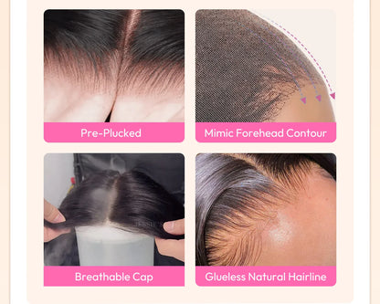 ✨Glueless HD Lace Bob Wig Beautiful Curls In Minutes✨