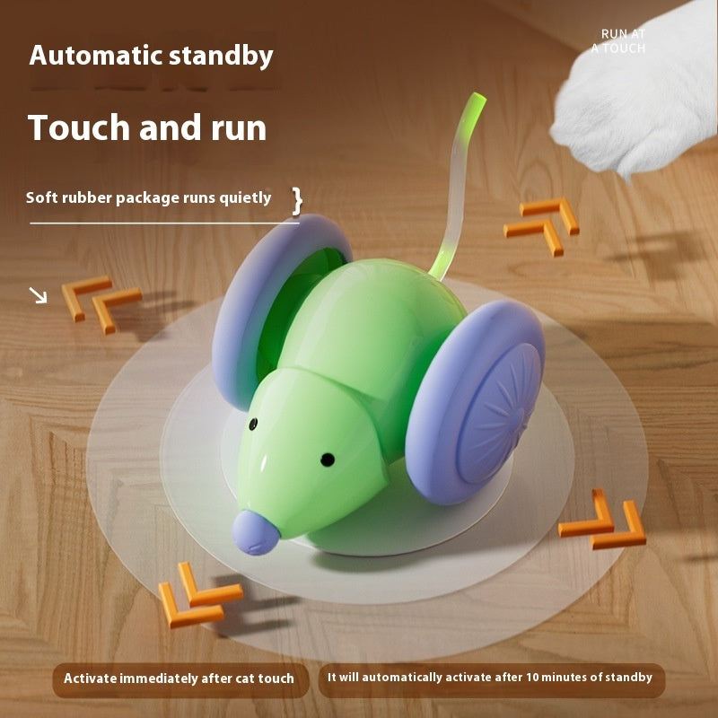 Pet Toys Interactive Cat Toy Electric Mouse Car – Automatic Teaser With Intelligent Obstacle Avoidance Pet Products