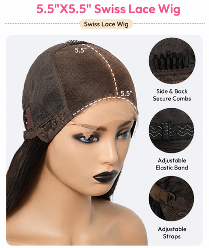 ✨Glueless HD Lace Bob Wig Beautiful Curls In Minutes✨