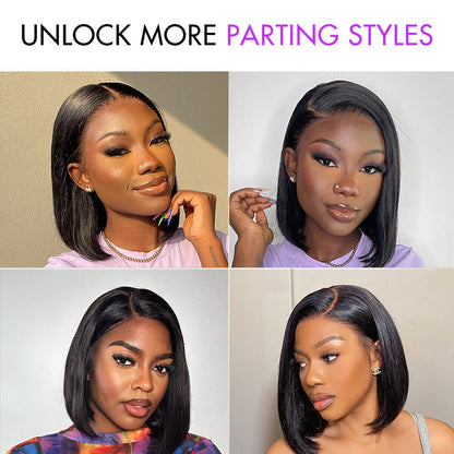 ✨ Glueless Short Layered 5x5 Closure Pre-Cut Lace Wig