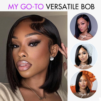 ✨ Glueless Short Layered 5x5 Closure Pre-Cut Lace Wig
